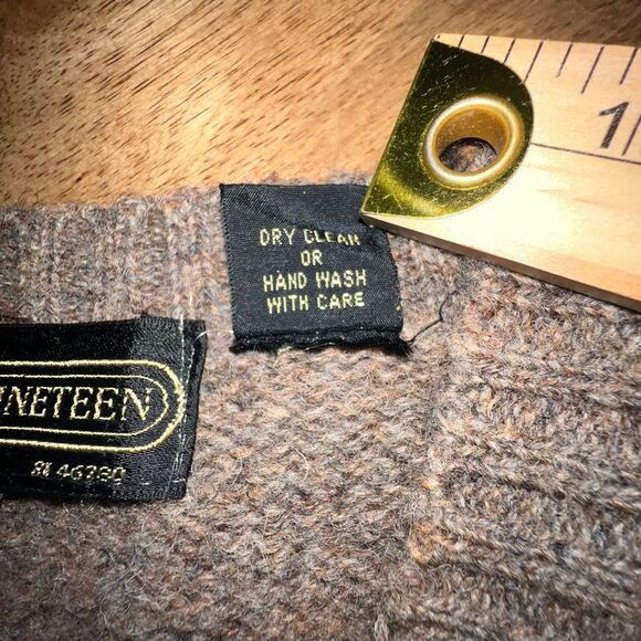 Argyle V-Neck Sweater - Gray with Multicolor Pattern - Picture 8 of 13